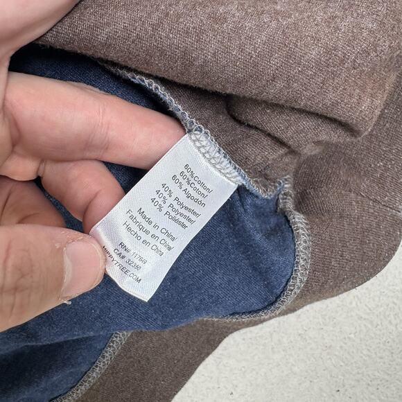 Hippy Tree Anorak Hoodie Mens Medium Gray Blue Surf Beach Pullover HippyTree - Picture 12 of 16